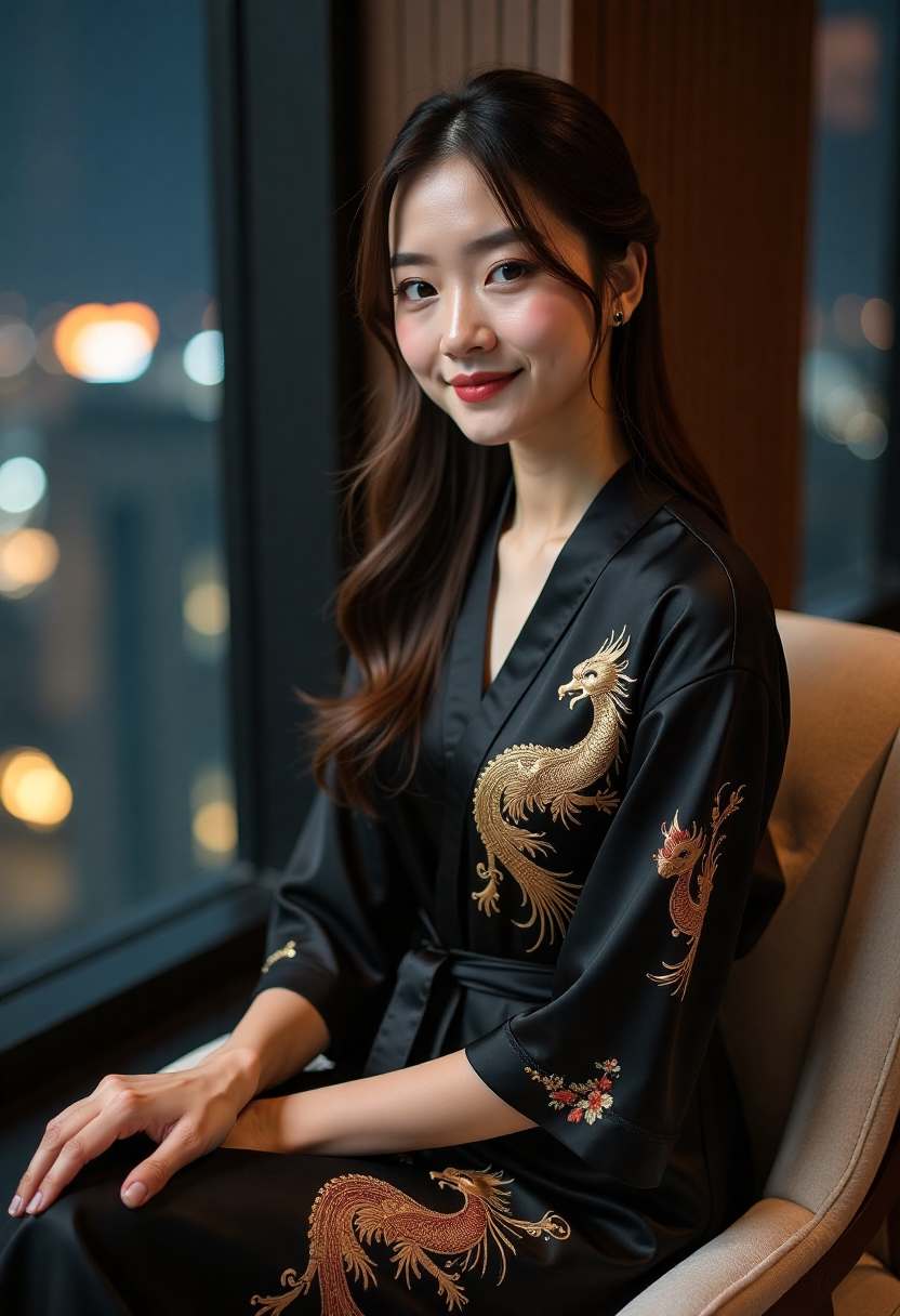 穿越后的女将军站在便利店柜台前